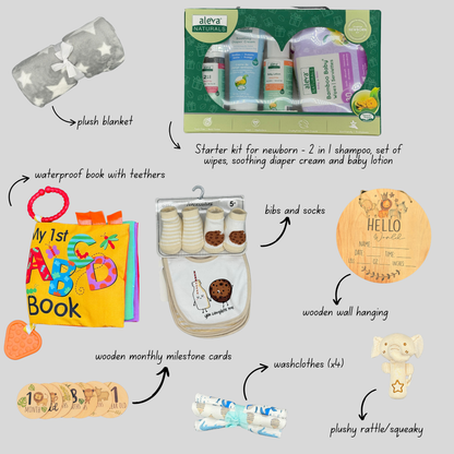 Hello World Gift Basket - Neutral